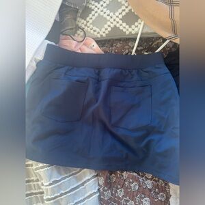 NEVER WORN Yogalicious Navy Blue Skort with Pockets
